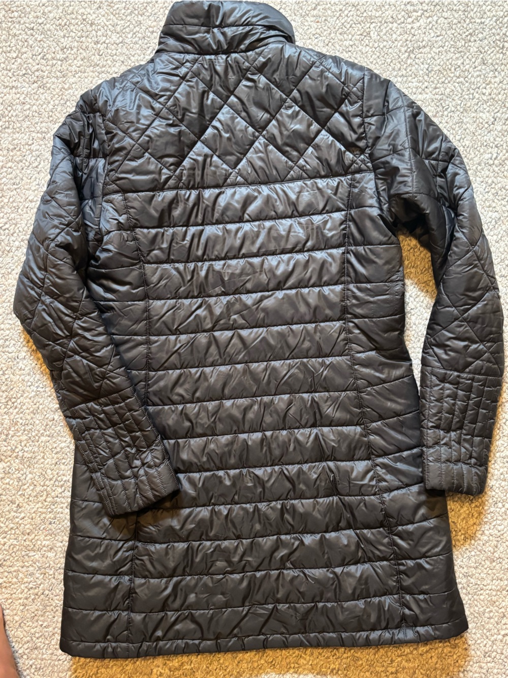 Patagonia Black Quilted Long Insulated Puffer Jacket - Picture 6 of 8